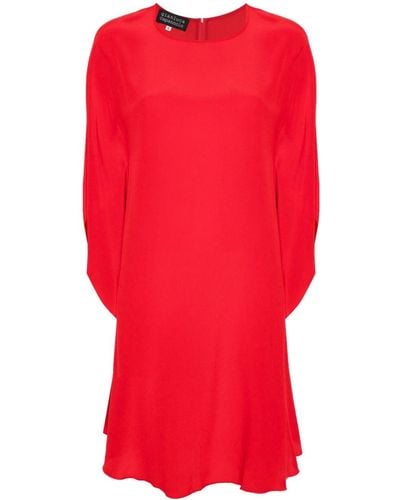 Gianluca Capannolo Crepe Silk Mini Dress - Red