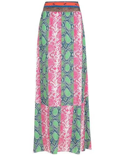 Amir Slama Patchwork-panelled Maxi Skirt - Multicolour