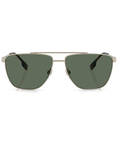 Burberry Blaine Aviator-pilot Sunglasses - Green