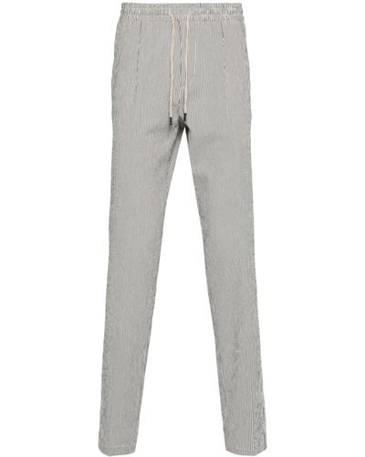 BOGGI Striped Tapered Trousers - Grey