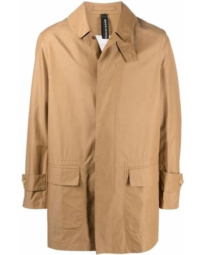 Mackintosh Torrential Collared Raincoat - Natural