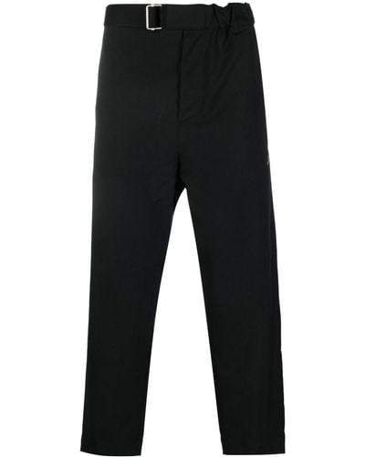 OAMC Belted-waist Straight Trousers - Black