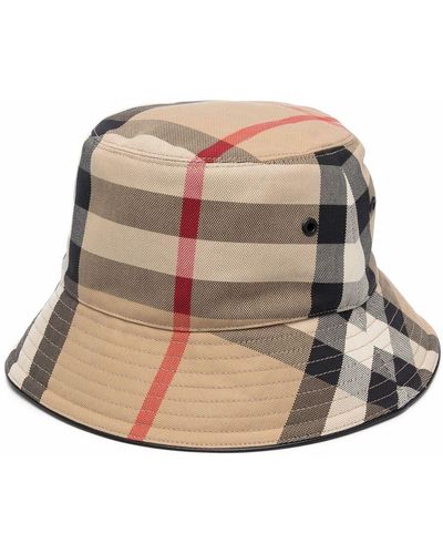 Burberry Sombrero de pescador con Vintage Check - Neutro