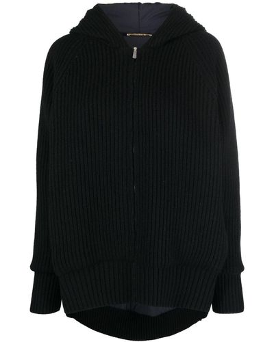 Fedeli Ribbed-knit Cashmere Cardigan - Black