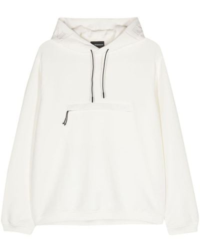 Emporio Armani Hooded Sweatshirt - White