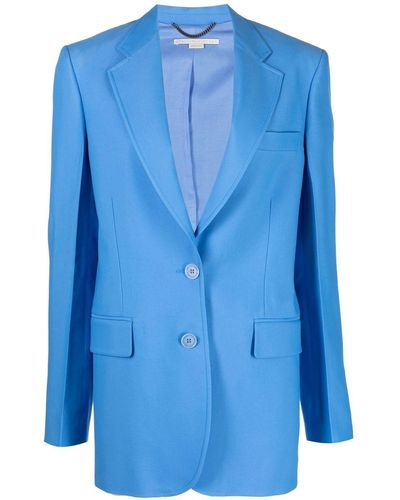 Stella McCartney Oversized Single-breasted Blazer - Blue