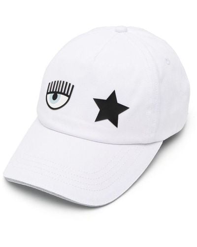 Chiara Ferragni Cappello da baseball con applicazione logo - Bianco