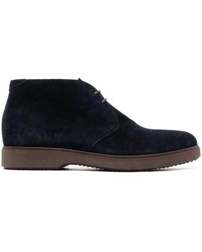 Henderson Lace-up Ankle Boots - Blue