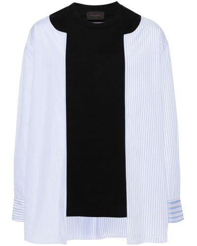 Simone Rocha Overhemd Met Colourblocking - Zwart