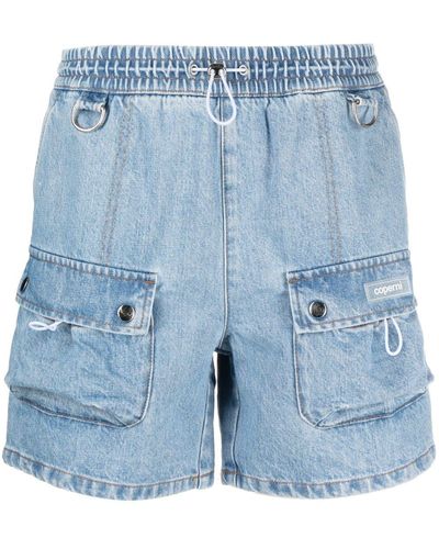 Coperni Jeans-Cargo-Shorts - Blau