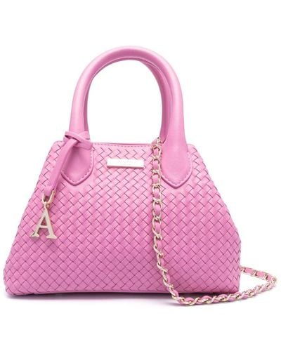 Aspinal of London Mini Paris Leather Tote Bag - Pink