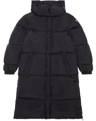 DIESEL W-peyt Padded Hooded Jacket - Black