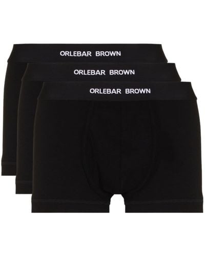 Orlebar Brown Pack de 3 calzoncillos The Short Trunk - Negro