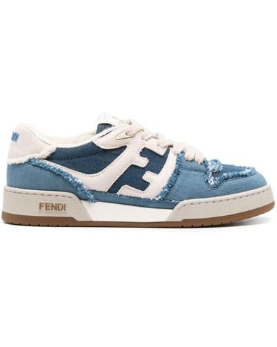 Fendi Sneakers Match denim - Blu