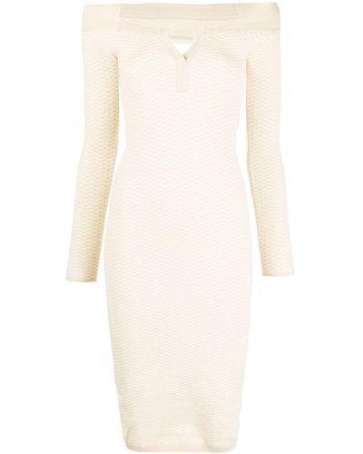 Jacquemus La Robe Maille Pampero Dress - White