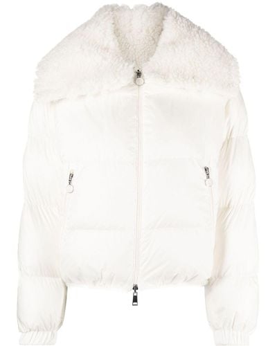 Moncler Daos Chenille Puffer Jacket - White