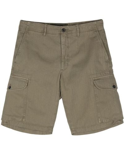 Incotex Striped Cargo Shorts - Green