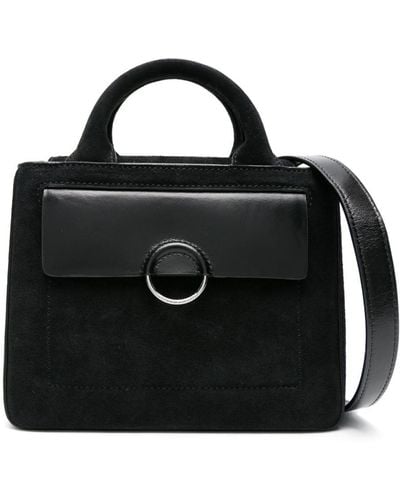 Claudie Pierlot Mini Debossed-logo Leather Bag - Black