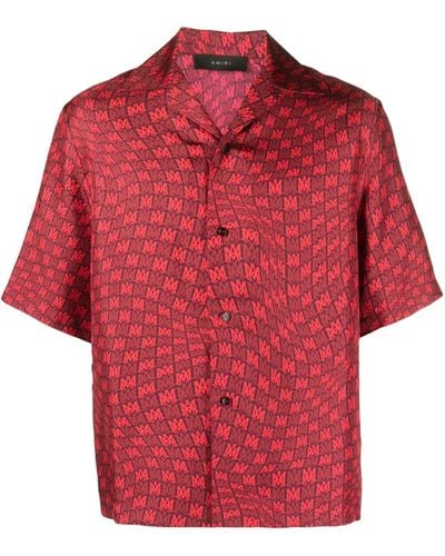 Amiri Camisa MA con estampado gráfico - Rojo