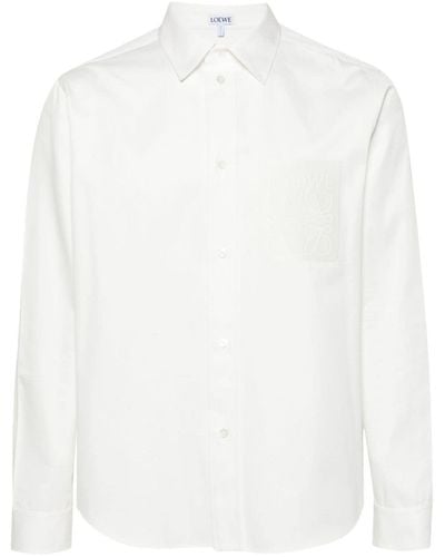 Loewe Overhemd Met Borduurwerk - Wit