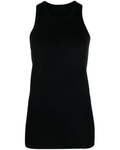 Frenckenberger Knitted Cashmere Tank Top - Black