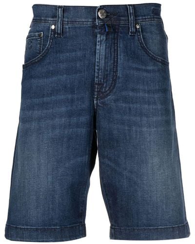 Jacob Cohen Knielange Jeans-Shorts - Blau