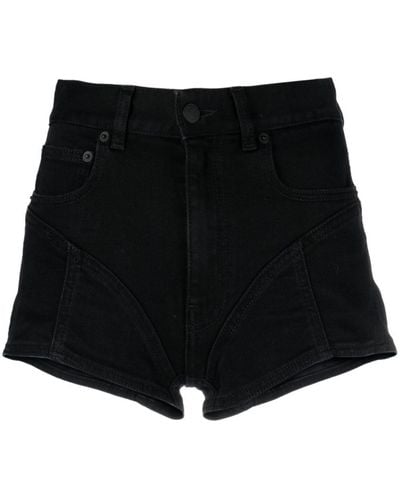 Mugler Denim Shorts - Zwart