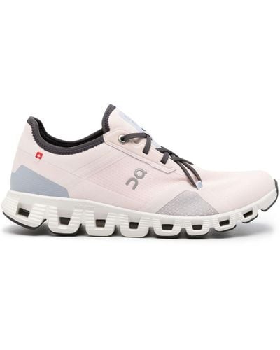 On Shoes Cloud X 3 Lace-up Sneakers - Pink