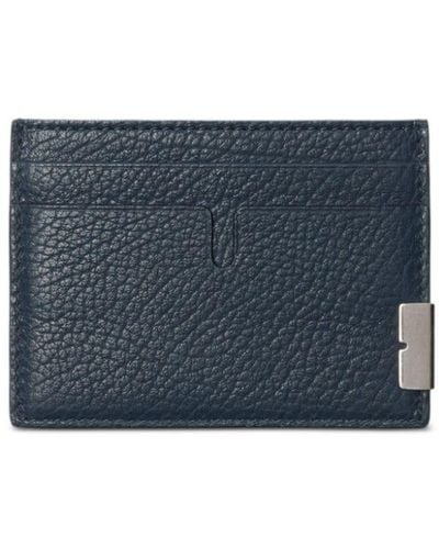 Burberry B-cut Leather Cardholder - Blue
