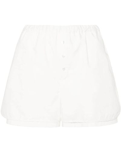 Marco Rambaldi Layered Poplin Shorts - White
