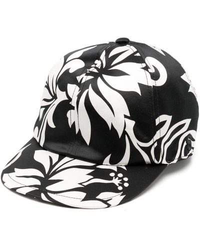Sacai Cappello a fiori - Bianco