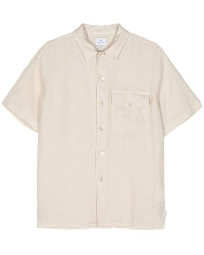 PS by Paul Smith Short-sleeve Linen Shirt - White