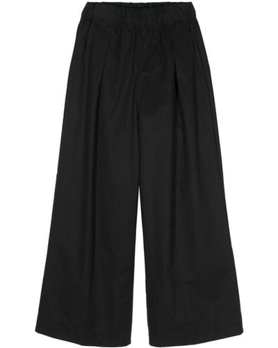 Societe Anonyme Pantalon en laine Gatsby à coupe ample - Noir