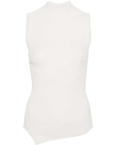 Totême Asymmetrisches Almaz Trägershirt - Weiß
