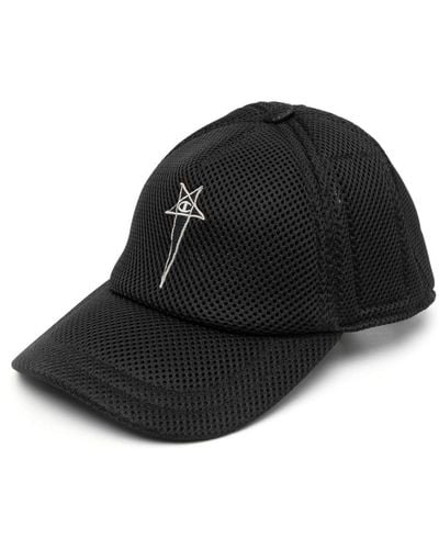 Rick Owens X Champion Logo-embroidered Perforated Cap - Black