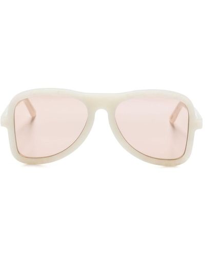 Séfr Aster Pilot-frame Sunglasses - Pink