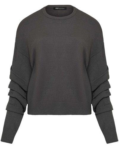 UMA | Raquel Davidowicz Nicotina Gathered Sweater - Grey