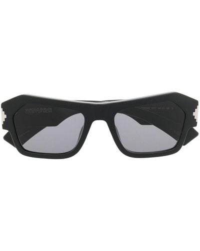 Marcelo Burlon Gafas de sol Cardo con montura rectangular - Negro
