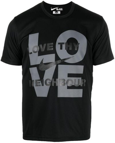 COMME DES GARÇON BLACK T-shirt Love Thy Neighbour - Nero