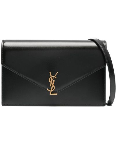 Saint Laurent Gürteltasche in Kuvertform - Schwarz