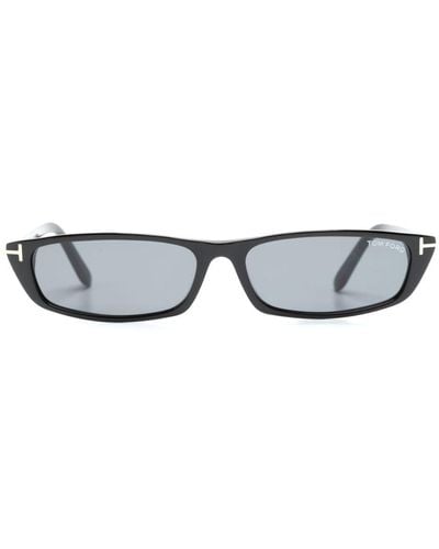Tom Ford Alejandro rectangle-frame sunglasses - Negro