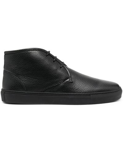 Corneliani Lace-up Leather Shoes - Black