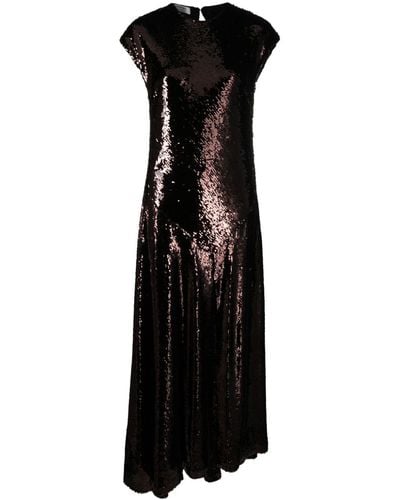 Philosophy Di Lorenzo Serafini Sequin-embellished Maxi Gown - Black