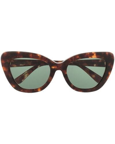 Undercover Occhiali da sole cat-eye tartarugati - Marrone