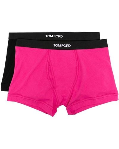 Tom Ford Set 2 boxer con stampa - Rosa