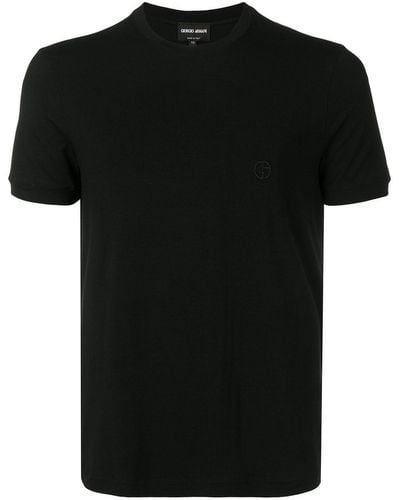 Giorgio Armani スリムフィット Tシャツ - ブラック