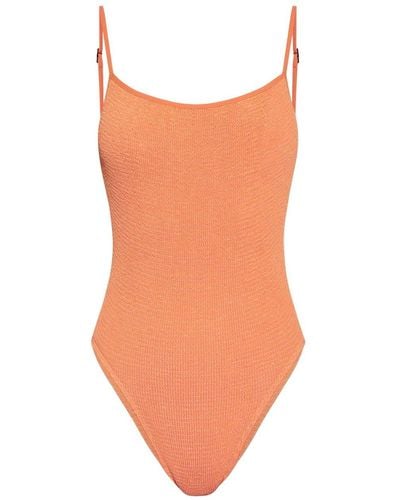 Bondeye Low Palace Crinkled Swimsuit - Orange