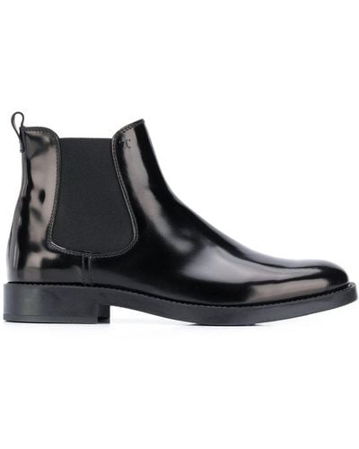 Tod's Leather Ankle Boots - Black