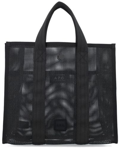 A.P.C. Small Louise Shopper Tote Bag - Black