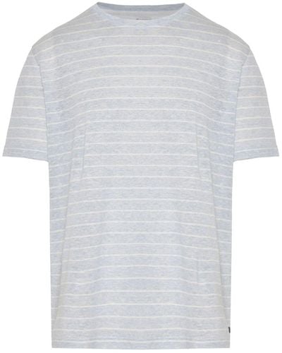 Eleventy Striped Crew-neck T-shirt - White